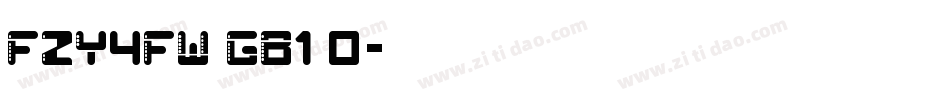 FZY4FW GB1 0字体转换